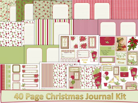 Christmas Backgrounds and Ephemera