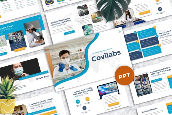 Preview of Covilabs - Covid Medical Powerpoint