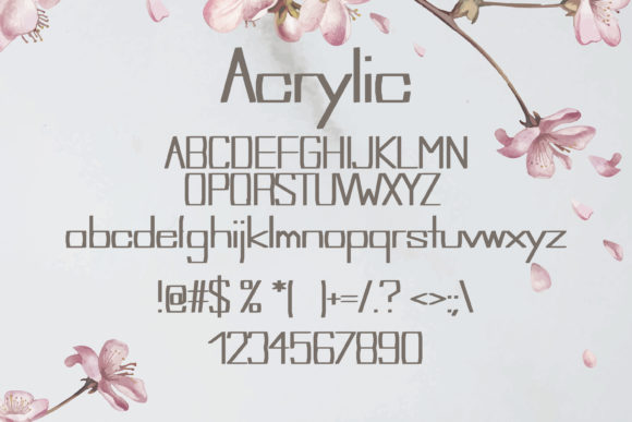 Acrylic Font - Preview 1