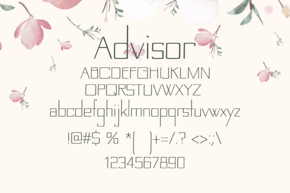 Advisor Font - Preview 1