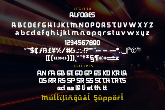 Alfobes Font - Preview 5