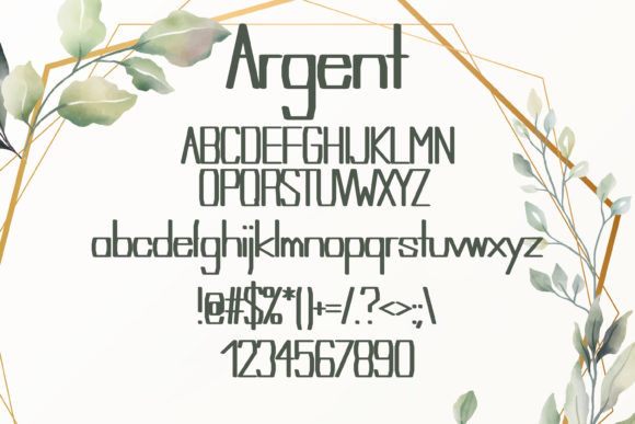Argent Font - Preview 1