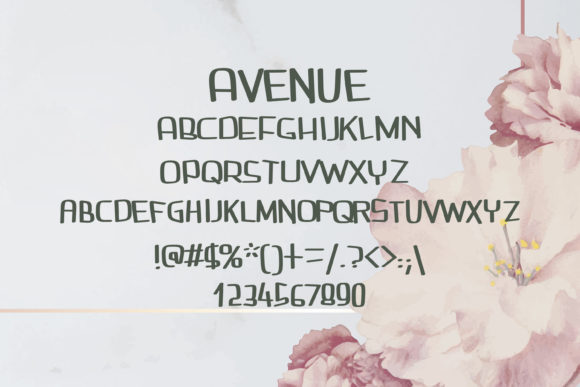 Avenue Font - Preview 1