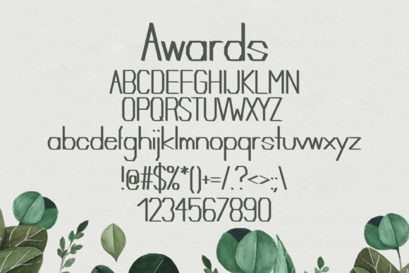 Awards Font - Preview 1