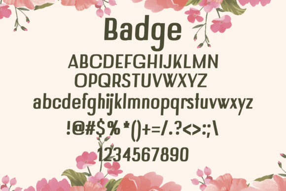 Badge Font - Preview 1