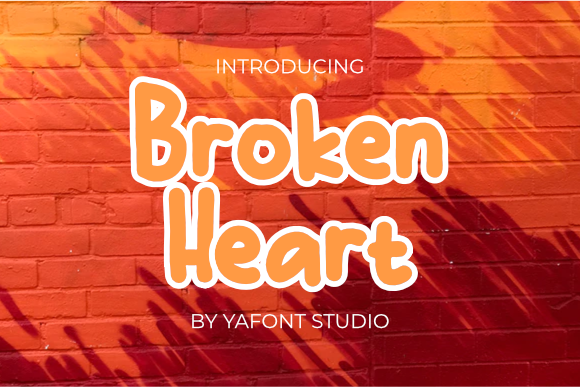 Broken Heart Font - Preview 2
