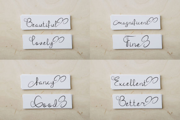 Lovely Card Font font preview - 4