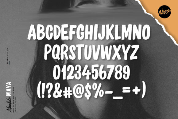 Maulida Maya Font PNG with transparent background - Preview 3