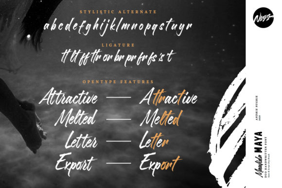 Maulida Maya Font PNG with transparent background - Preview 6