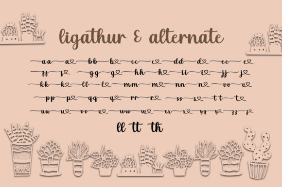 Pinky Latte Font PNG with transparent background - Preview 6
