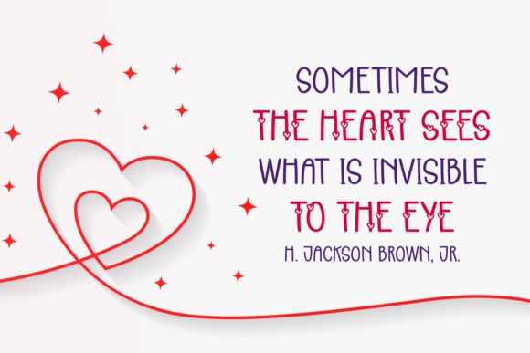 Secret Heart Font PNG with transparent background - Preview 1