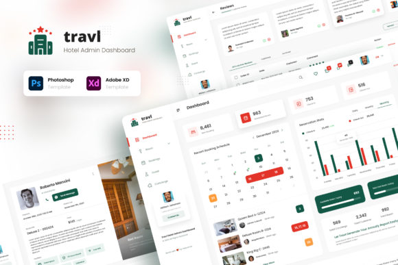 Travl - Hotel Admin Dashboard Template