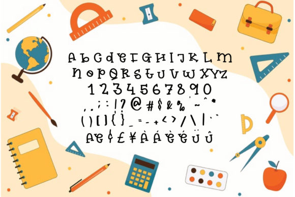 Back to School Font - Preview 2