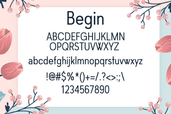 Begin Font - Preview 1