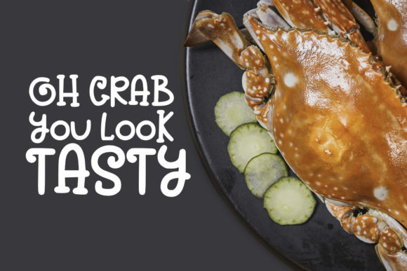 Big Crab Font PNG with transparent background - Preview 3