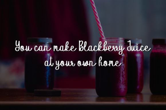 Blackberry Juice Font - Preview 1