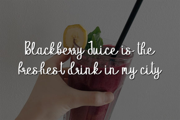 Blackberry Juice Font - Preview 2