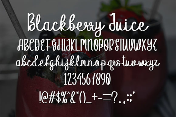 Blackberry Juice Font - Preview 4