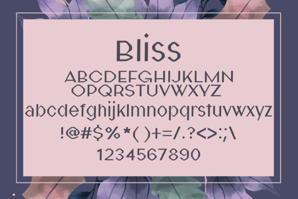 Bliss Font - Preview 1