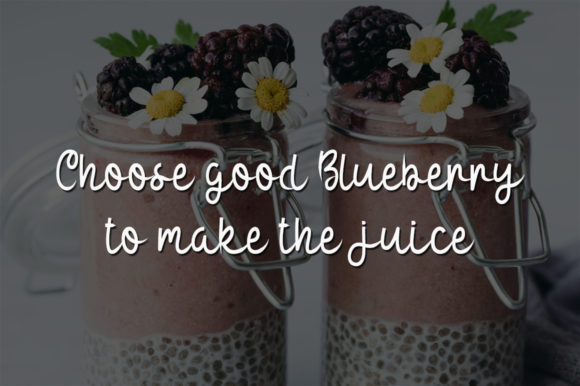 Blueberry Juice Font - Preview 3