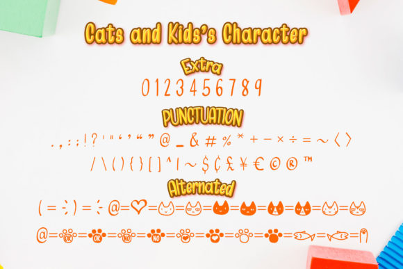 Cats and Kids Font - Preview 2