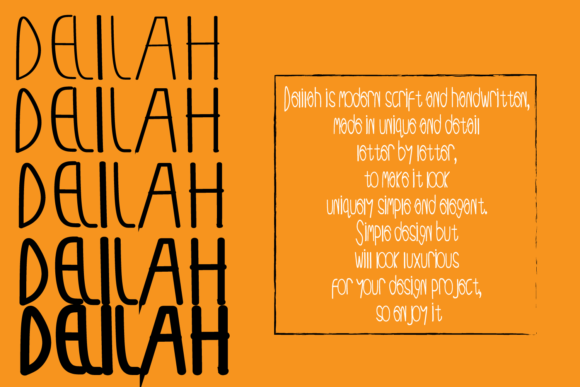 Dalilah Font - Preview 2