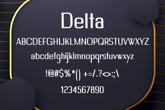 Delta Font - Preview 1