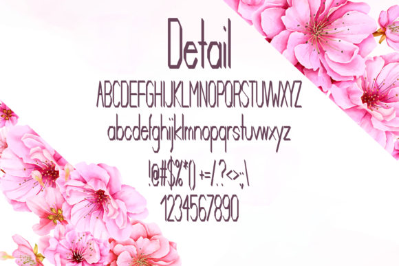 Detail Font - Preview 1