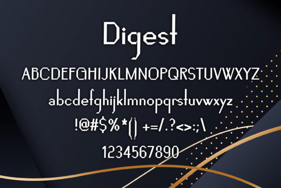 Digest Font - Preview 1