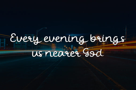 Evening City Font - Preview 2