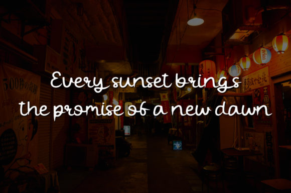 Evening City Font - Preview 3