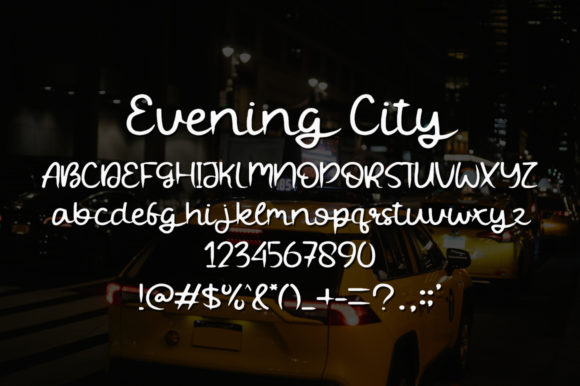 Evening City Font - Preview 4