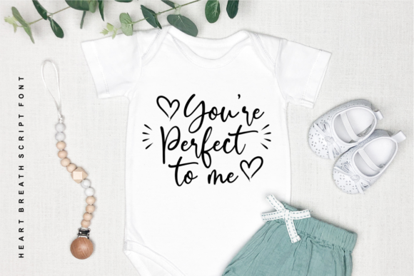 Heart Breath Font PNG with transparent background - Preview 5