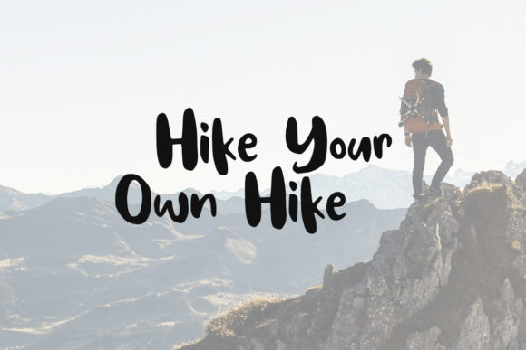 Hike More Font PNG with transparent background - Preview 3