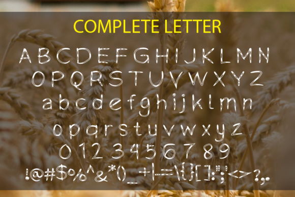 Life Farmhouse Font PNG with transparent background - Preview 1