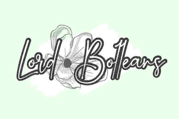 Lord Bolleans Font PNG with transparent background - Preview 1