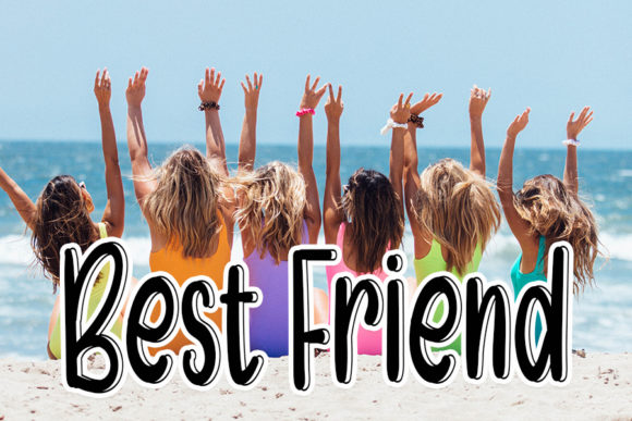 My Friend Font PNG with transparent background - Preview 3