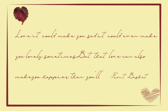 Red Romance Font PNG with transparent background - Preview 3