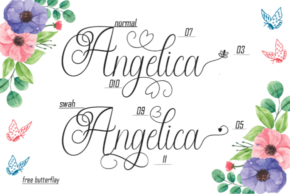 Angeleca Font - Preview 1