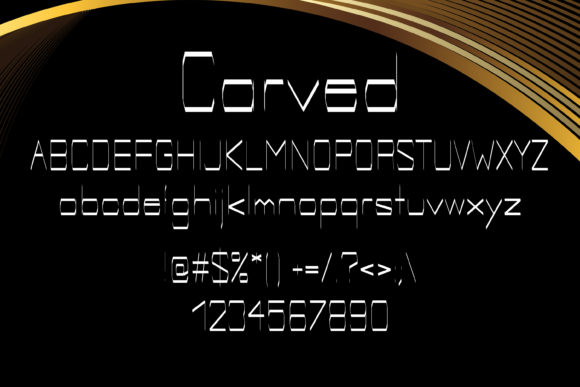 Carved Font - Preview 1