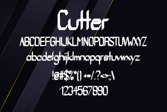 Cutter Font - Preview 1