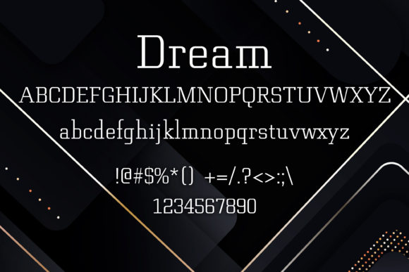 Dream Font - Preview 1