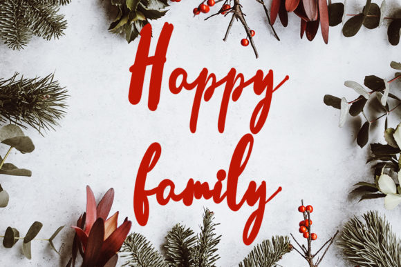 Father Santa Font PNG with transparent background - Preview 2