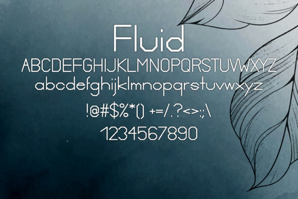 Fluid Font - Preview 1