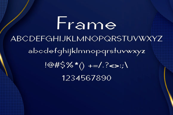 Frame Font - Preview 1