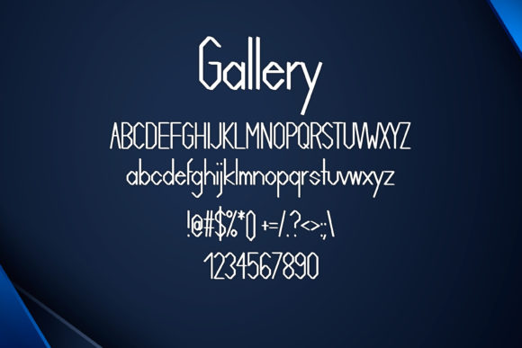 Gallery Font - Preview 1