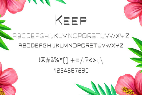 Keep Font PNG with transparent background - Preview 1