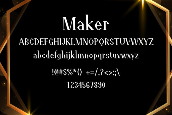 Maker Font PNG with transparent background - Preview 1