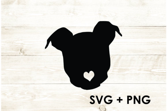 Pitbull silhouette shape outline heart SVG for Cricut keychain laser engraving and HTV tees