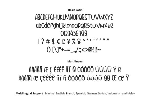 Simple Thing Font PNG with transparent background - Preview 1